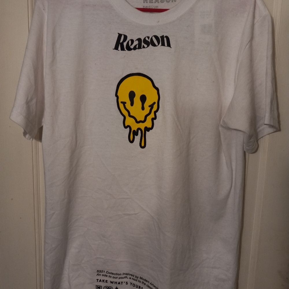 Reason Medium White T-Shirt brand new